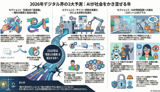 2026年注目するデジタル界隈3つの重要トピック